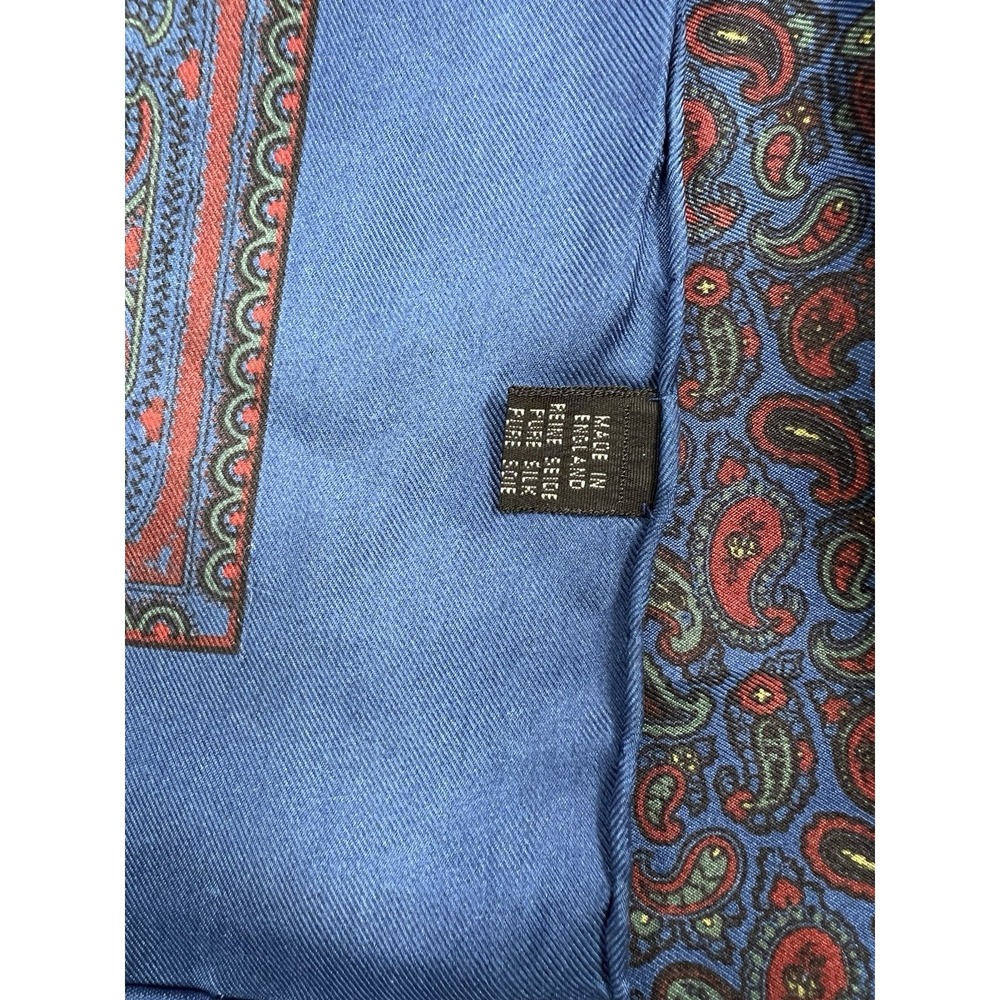 Lot Of 2 Unmarked Silk Scarves Brooks Brothers? EUC - Picture 8 of 9